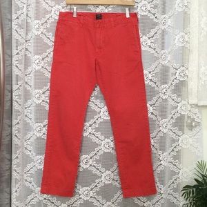 J.Crew Men's Stanton Pant Chino Red Size 31/30